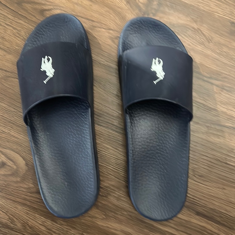 Like new Polo Ralph Lauren signature slides